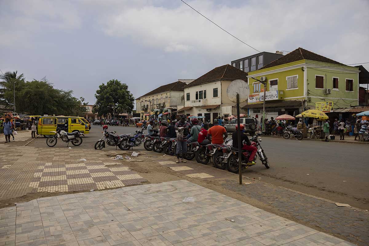 Market stalls in Sao Tome's Central Market - One day in Sao Tome City