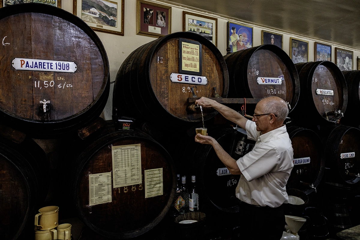 Traditional sherry bar
