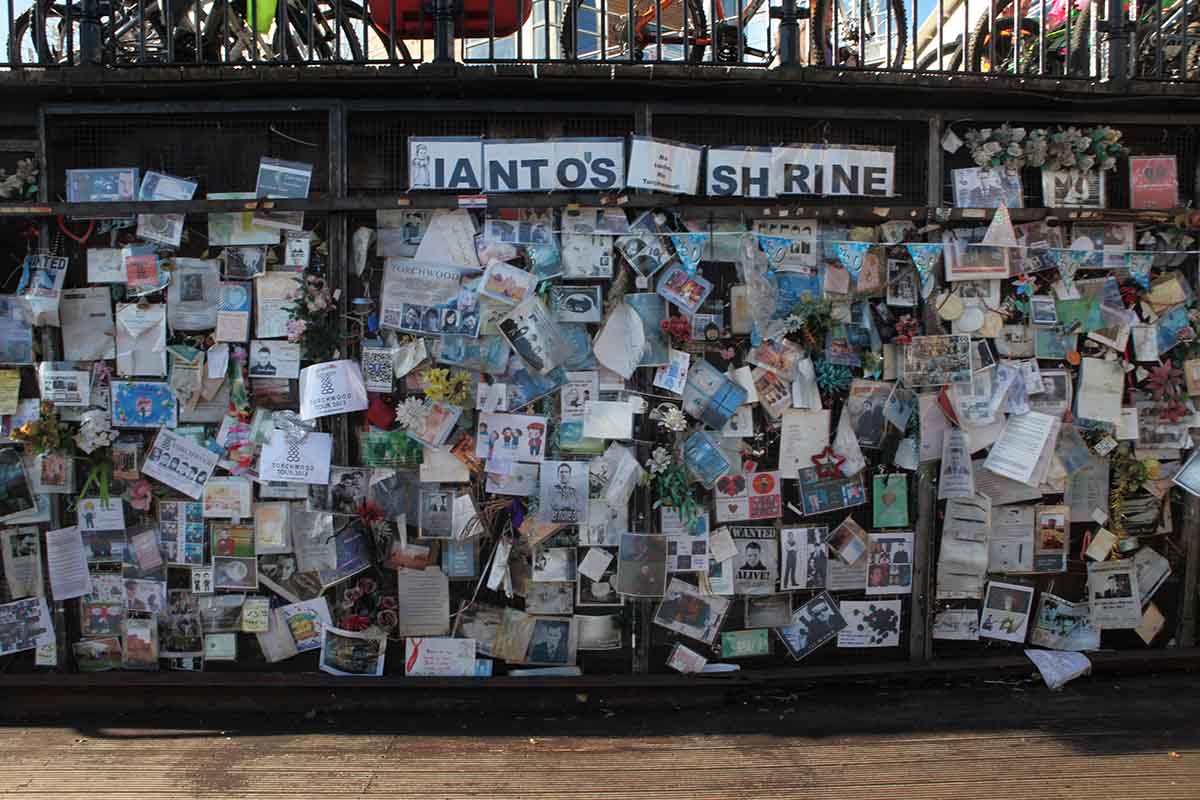 Ianto's Shrine - a monument to Torchwood character Ianto Jones - Cardiff Places to Visit