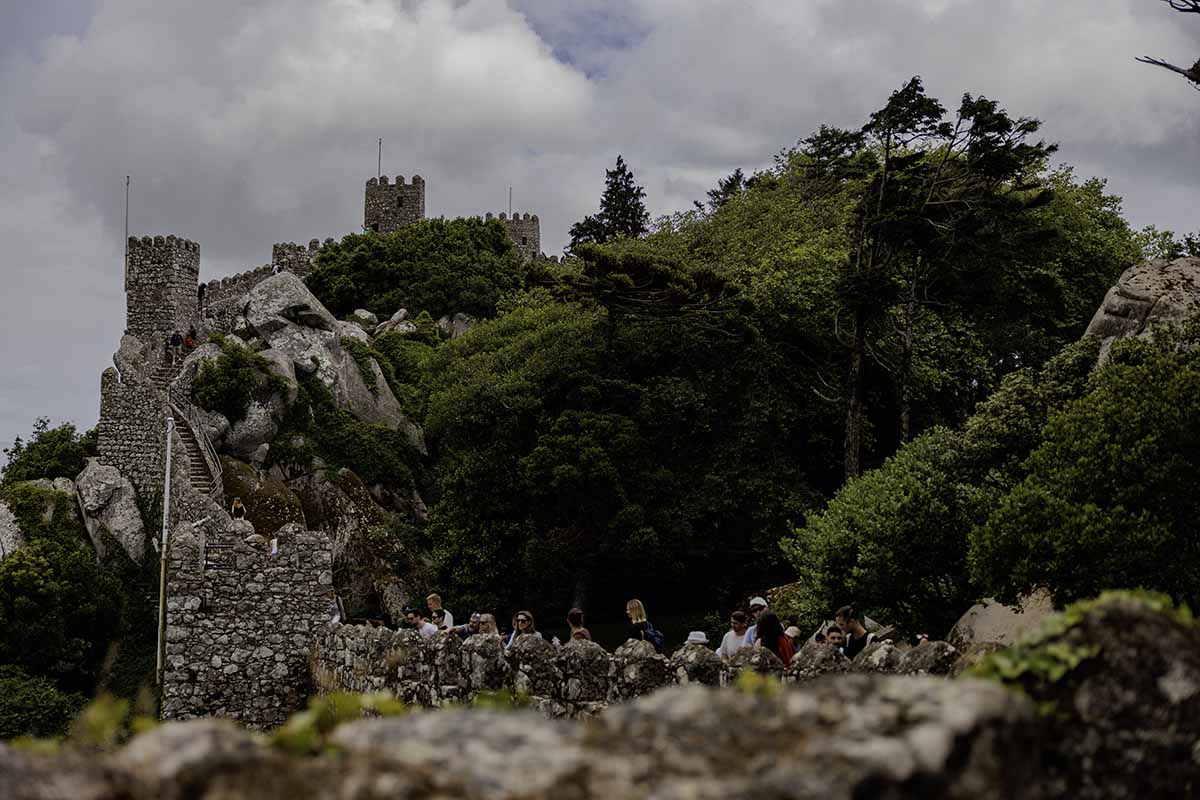 Steep steps in a Moorish Castle in Sintra - Is Sintra worth visiting
