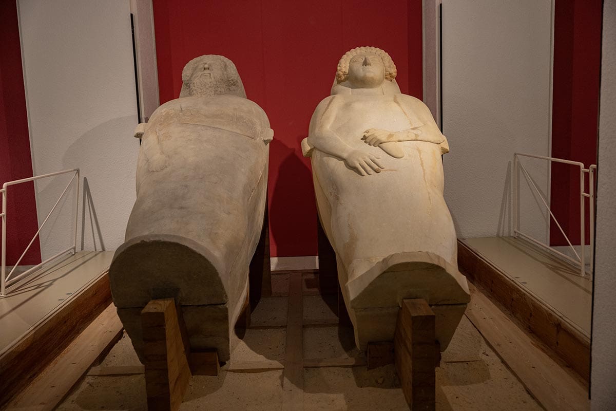 Phoenecian sarcophogi at the Museum of Cadiz