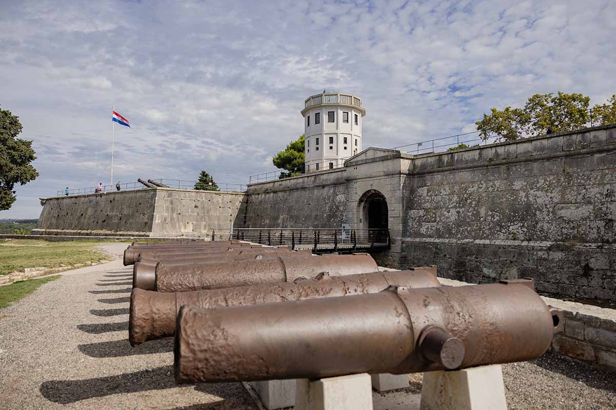 Pula's fortress built by the Austro-Hungarians to protect the naval base